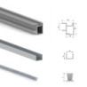 Kit di ferramenta per armadio a 2 ante e chiusura ammortizzata Placard 90, profilo Vall, spessore 19 mm, pannelli non incl