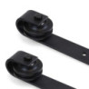 Kit di ferramentaper porta scorrevole appesa in legno Barn, con chiusura soft, pannelli non inclusi, Acciaio e Tecnoplasti