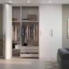 Kit di ferramenta per porta scorrevole appesa in legno Wall con chiusura soft, Acciaio, Alluminio e Tecnoplastica