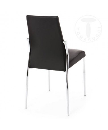 Zoom Sedia in pelle ecologica Margo - set da 4 nera