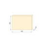 Ripiano per scaffali, 600x200mm, spessore 30mm, Legno, Verniciato bianco