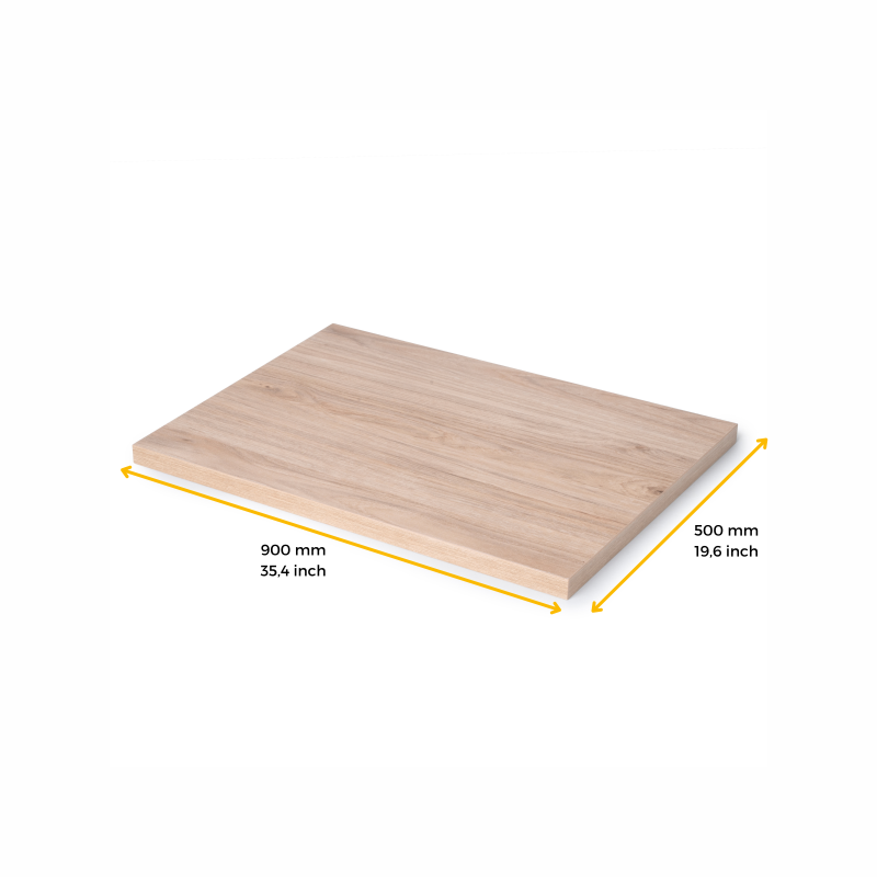 Ripiano per scaffali, 600x200mm, spessore 30mm, Legno, Verniciato bianco