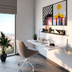 Zoom Set di supporti pieghevoli, lunghezza 203 mm, Acciaio, Verniciato nero
