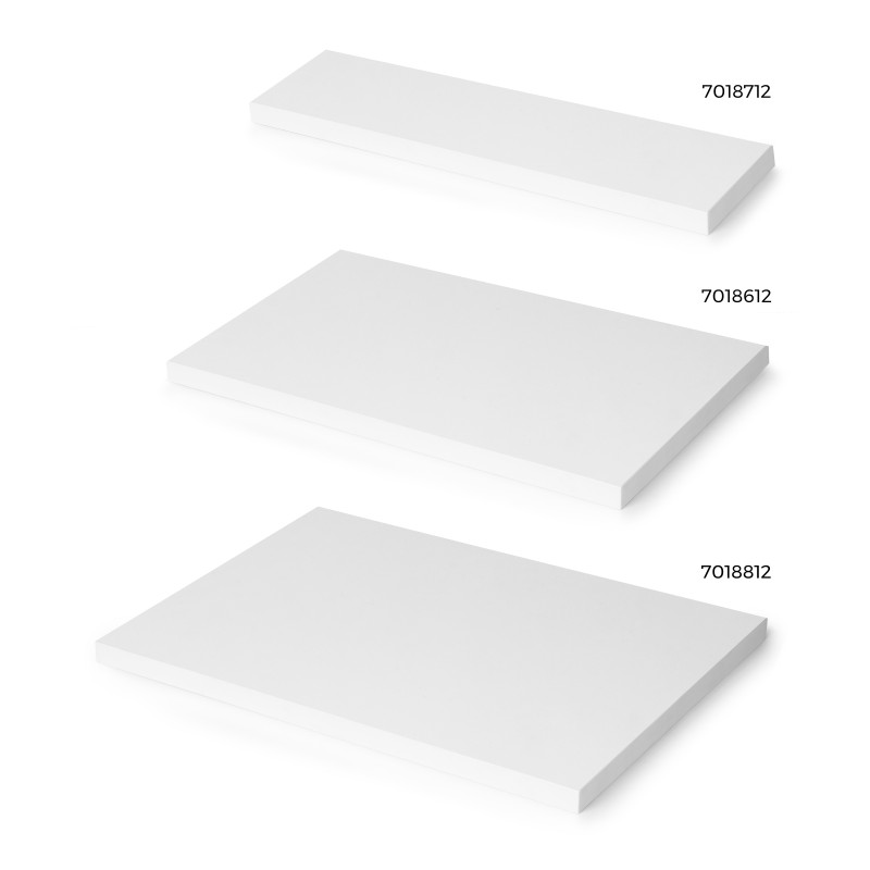 Piano da tavolo, 1150x750mm, spessore 30mm, Legno, Verniciato bianco