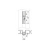Kit di staffe per 4 ripiani in legno e 1 asta appendiabiti lunga 1 m Zero, Alluminio e Zama e Tecnoplastica, Verniciato ne