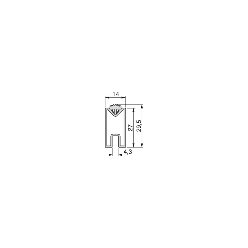 Kit di staffe per 1 ripiano in legno, 1 modulo e 1 asta di sospensione lunghezza 1m Zero, Zama, colore Grigio pietra verni