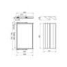Kit di porta scarpe in metallo e telaio con guide a chiusura ammortizzata per armadio, regolabile, modulo 900 mm, Grigio p