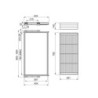 Kit di cassetto organizzatore e telaio a scorrimento con chiusura ammortizzata per armadio, regolabile, modulo 600 mm, Gri