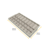 Kit di cassetto organizzatore e telaio a scorrimento con chiusura ammortizzata per armadio, regolabili, modulo 900 mm, Ner