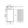 Kit di vassoio metallico e telaio a scorrimento con chiusura ammortizzata per armadio, regolabile, modulo 600 mm, Grigio p