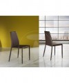 Sedia Lion in pelle ecologica - set da 4 marrone