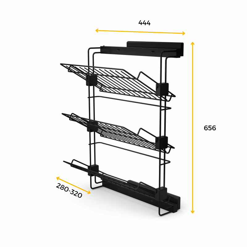 Set di 2 distanziale laterale per telaio Quartz, Tecnoplastica, Titanio