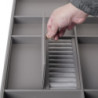 Telaio con guide a estrazione totale e chiusura morbida per accessori per armadi Quartz, 962-988mm, Alluminio e plastica