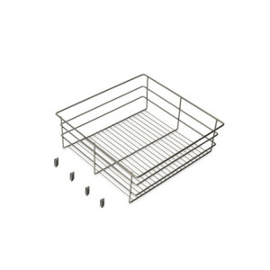 Telaio con guide a estrazione totale e chiusura morbida per accessori per armadi Quartz, 1012-1038mm, Alluminio e plastica