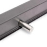 Cassetto portascarpe per armadi e cabine armadio Quartz, 440 (M60), Acciaio, Titanio