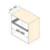 Cassetto portascarpe per armadi e cabine armadio Quartz, 540 (M70), Acciaio, Titanio