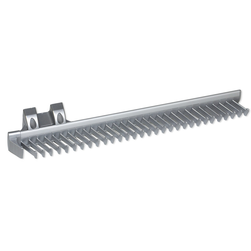 Cassetto metallico per armadi e cabine armadio Quartz, 640 (M80), Acciaio, Titanio