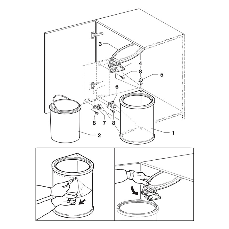 Vassoio ausiliario per armadi e cabine armadio Quartz, Tecnoplastica