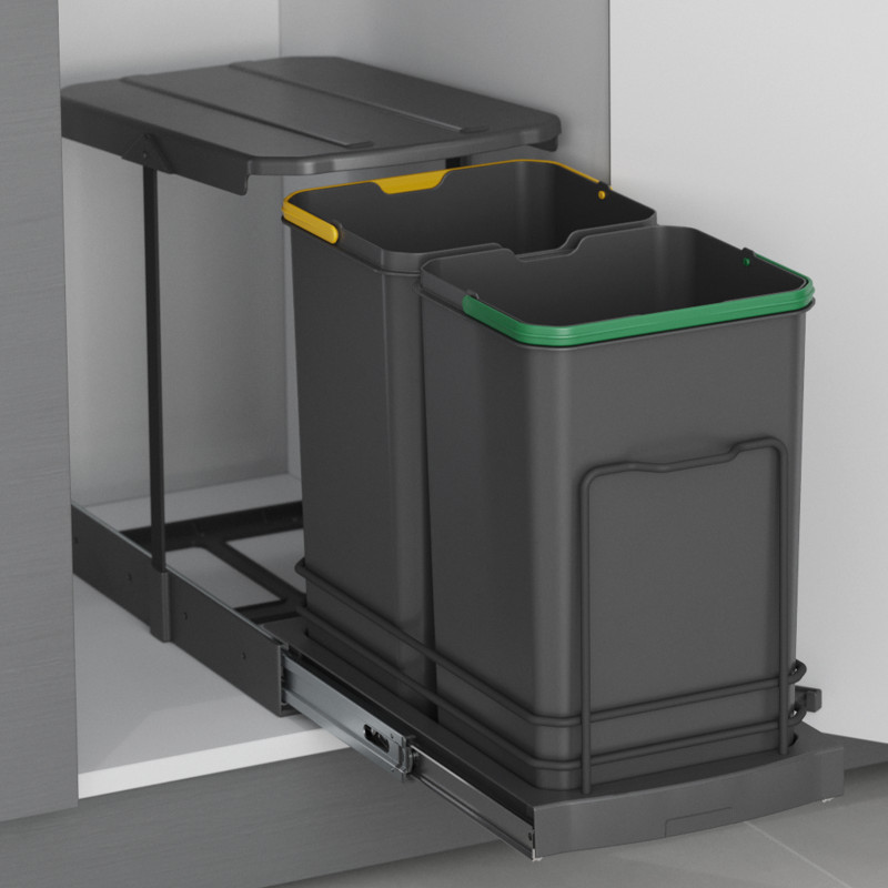 Tavola da stiro Iron 2, Acciaio e Legno, pieghevole ed estraibile per mobili Iron 2