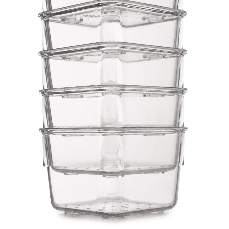 Recycle 1x35lt per il montaggio sul fondo e l'estrazione manuale nel mobile da cucina, Grigio antracite, Tecnoplastica