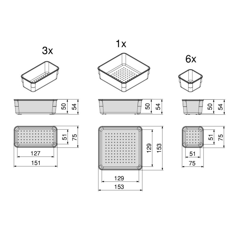 Recycle 1x35lt per il montaggio sul fondo e l'estrazione manuale nel mobile da cucina, Grigio antracite, Tecnoplastica