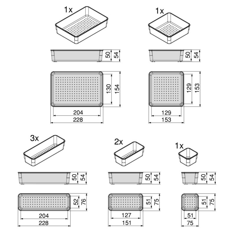 Recycle contenitore per la raccolta differenziata e per l'appendiabiti Recycle, 1 contenitore da 5 lt, con coperchio, Grig
