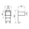 Contenitore per la raccolta differenziata Recycle da montare sul fondo e da estrarre manualmente in cucina Recycle 2x35lt