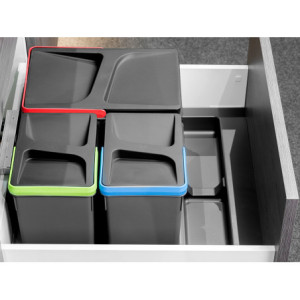 Zoom Kit di 2 profili centrali Gola per mobili da cucina, lunghezza 2,35m, con accessori, Alluminio, Verniciato bianco
