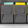 Contenitore per la raccolta differenziata Recycle Altezza Recycle 216 mm, 1x12 lt, Grigio antracite Tecnoplastica