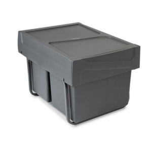 Zoom Kit di contenitori per la raccolta differenziata per cassetti da cucina Recycle Altezza Recycle 266 mm, 1x15 lt, 2x7 lt, G