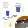Kit di contenitori per la raccolta differenziata per cassetti da cucina Recycle Altezza Recycle 266 mm, 2x15 lt, 2x7 lt, G
