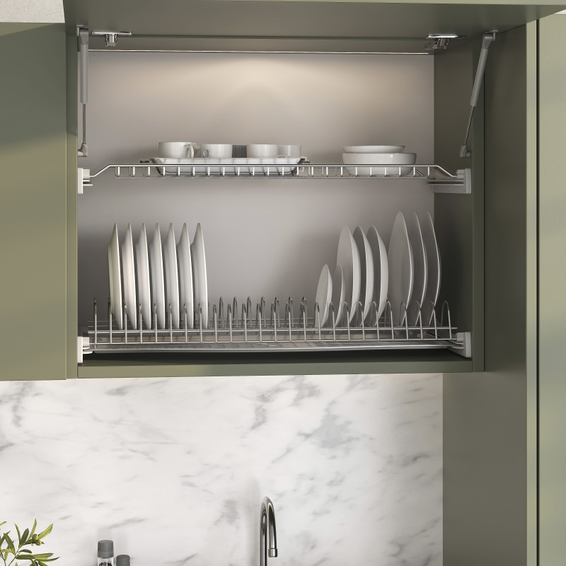 Contenitore per la raccolta differenziata Recycle da montare sul fondo e da estrarre manualmente in cucina Recycle 2x20lt
