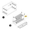 Contenitore per la raccolta differenziata Recycle da montare sul fondo e da estrarre manualmente in cucina Recycle 2x20lt