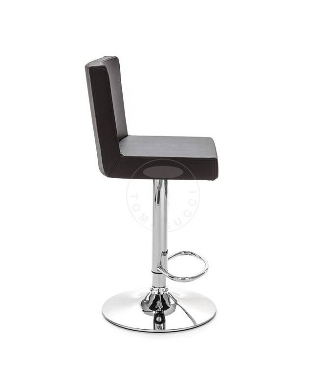 Sgabello in pelle sintetica Confort - set da 2 nero
