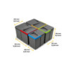 Scolapiatti acciaio inossidabile Drynox, modulo 500 mm, Acciaio inossidabile