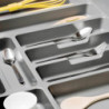 Contenitori per cassetti da cucina Recycle con coperchio anti-odore, Altezza 266, 1x15 lt, Grigio antracite Tecnoplastica