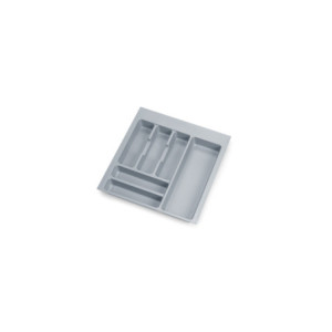 Contenitori per cassetti da cucina Recycle con coperchio anti-odore, Altezza 266, 2x15 lt, 2x7 lt, Grigio antracite Tecnop
