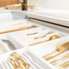 Portaposate Optima per cassetto universale, modulo 800 mm, Tecnoplastica, Grigio antracite