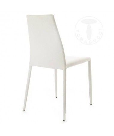 Zoom Sedia Lion in pelle ecologica - set da 4 bianco