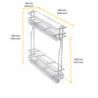 Portaposate Optima Vertex 900mm Emuca tecnoplastica bianca cucina