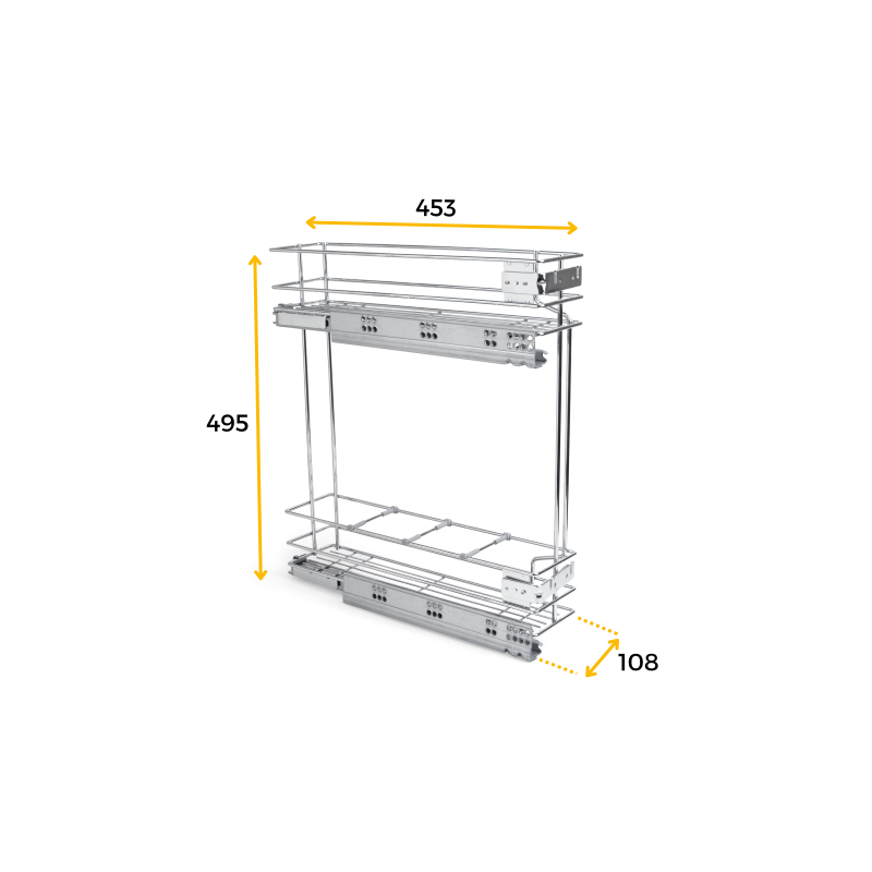 Portaposate Optima Vertex 800mm Emuca tecnoplastica bianca cucina
