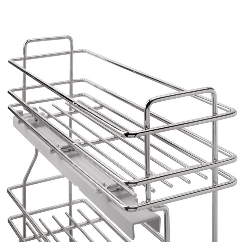Portabottiglie estraibile Supramax 150mm Emuca acciaio cromato cucina