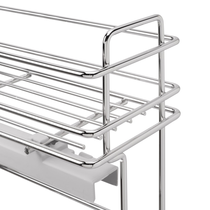 Portabottiglie estraibile Supramax 150mm Emuca acciaio cromato cucina