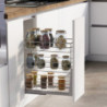 Portabottiglie estraibile Supramax 200mm Emuca acciaio cromato cucina