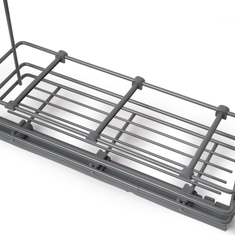 TitaneMax portabottiglie laterale estraibile con chiusura soft, modulo 150 mm, Acciaio, Grigio antracite