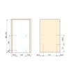 Portabottiglie estraibile Supramax sinistro 150mm 3 vassoi acciaio