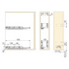 Carrello estraibile Titane 300mm Emuca acciaio grigio antracite cassetti