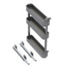 Carrello estraibile Titane 400mm Emuca acciaio grigio antracite cucina