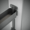 Carrello estraibile Titane 400mm Emuca acciaio grigio antracite cucina