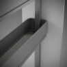 Carrello estraibile Titane 400mm Emuca acciaio grigio antracite cucina